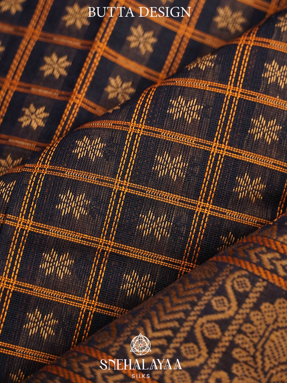 Black  Kanchi Cotton Saree
