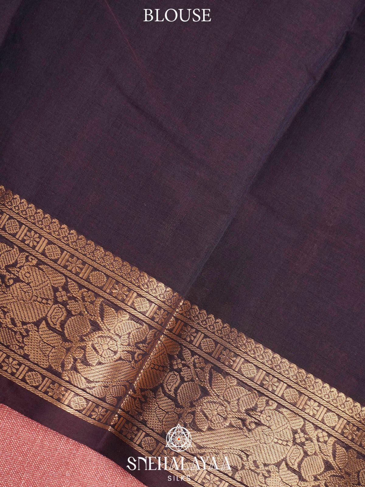 Black  Kanchi Cotton Saree