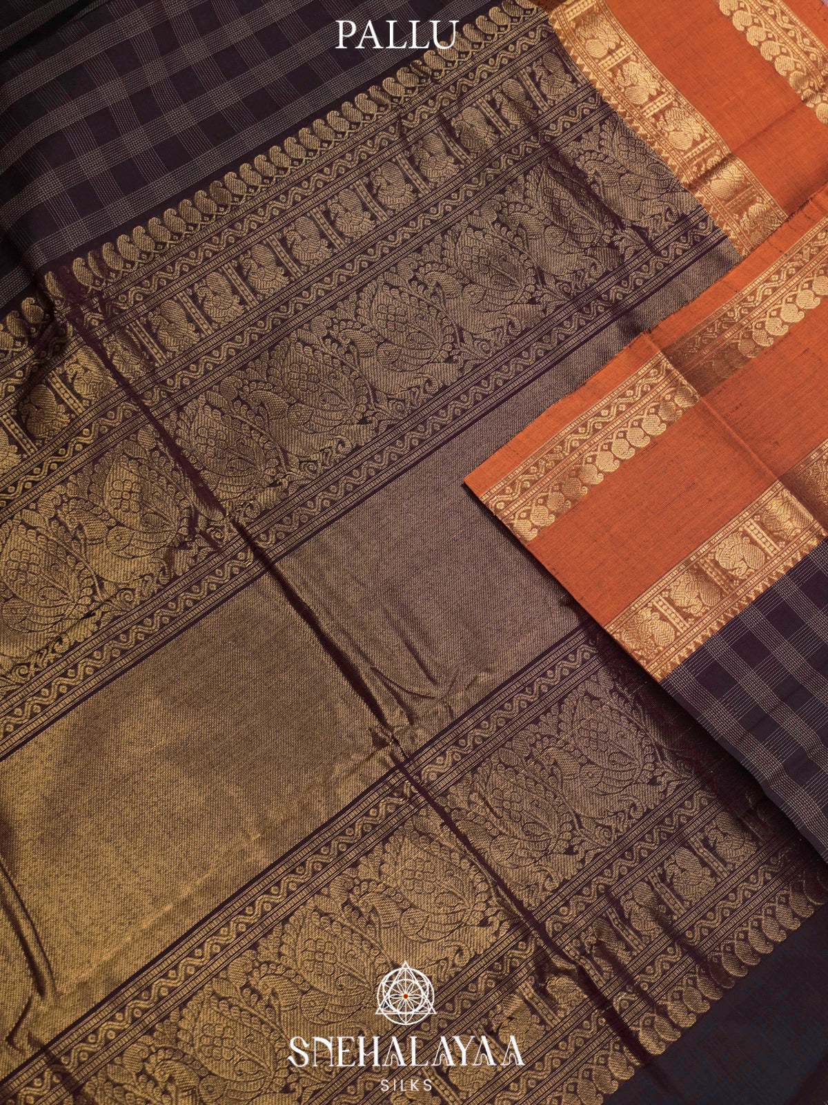 Black  Kanchi Cotton Saree