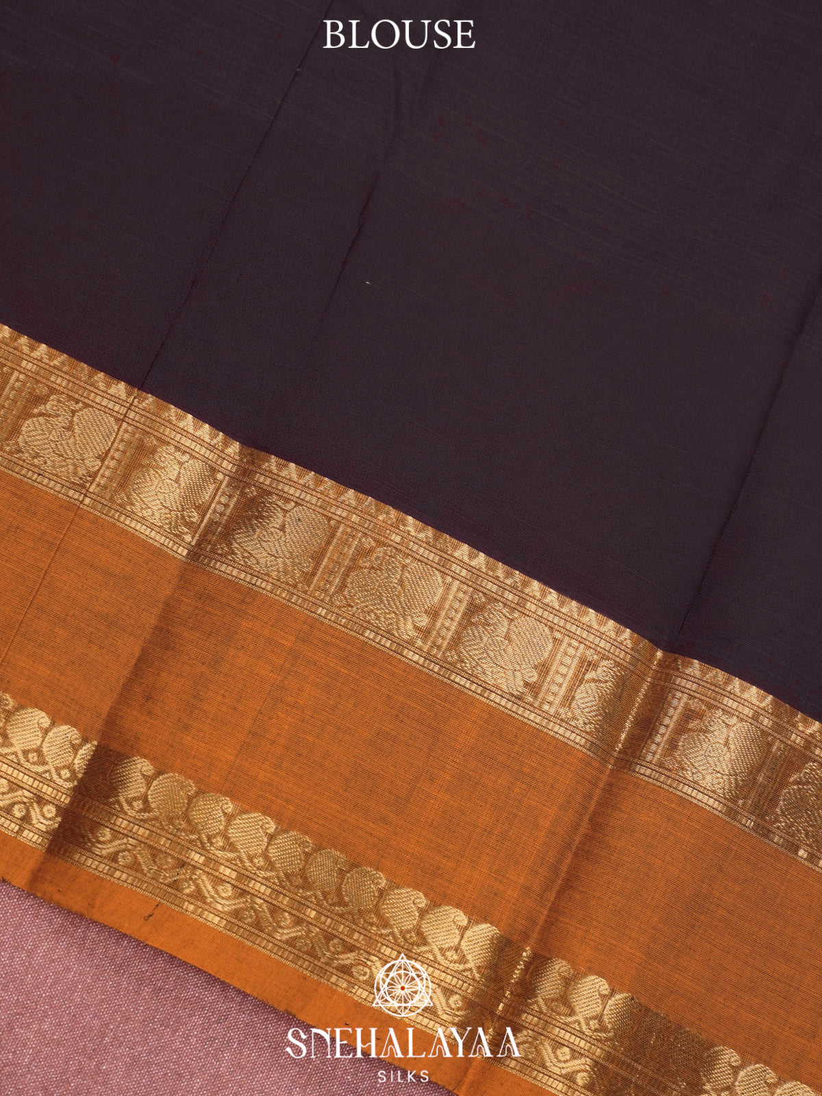 Black  Kanchi Cotton Saree