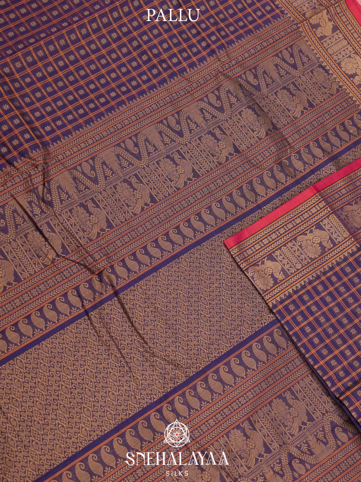 Purple  Kanchi Cotton Saree