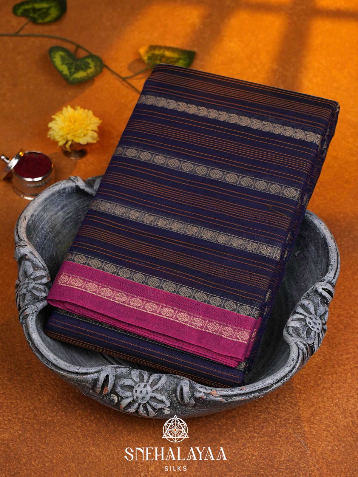 Purple  Kanchi Cotton Saree