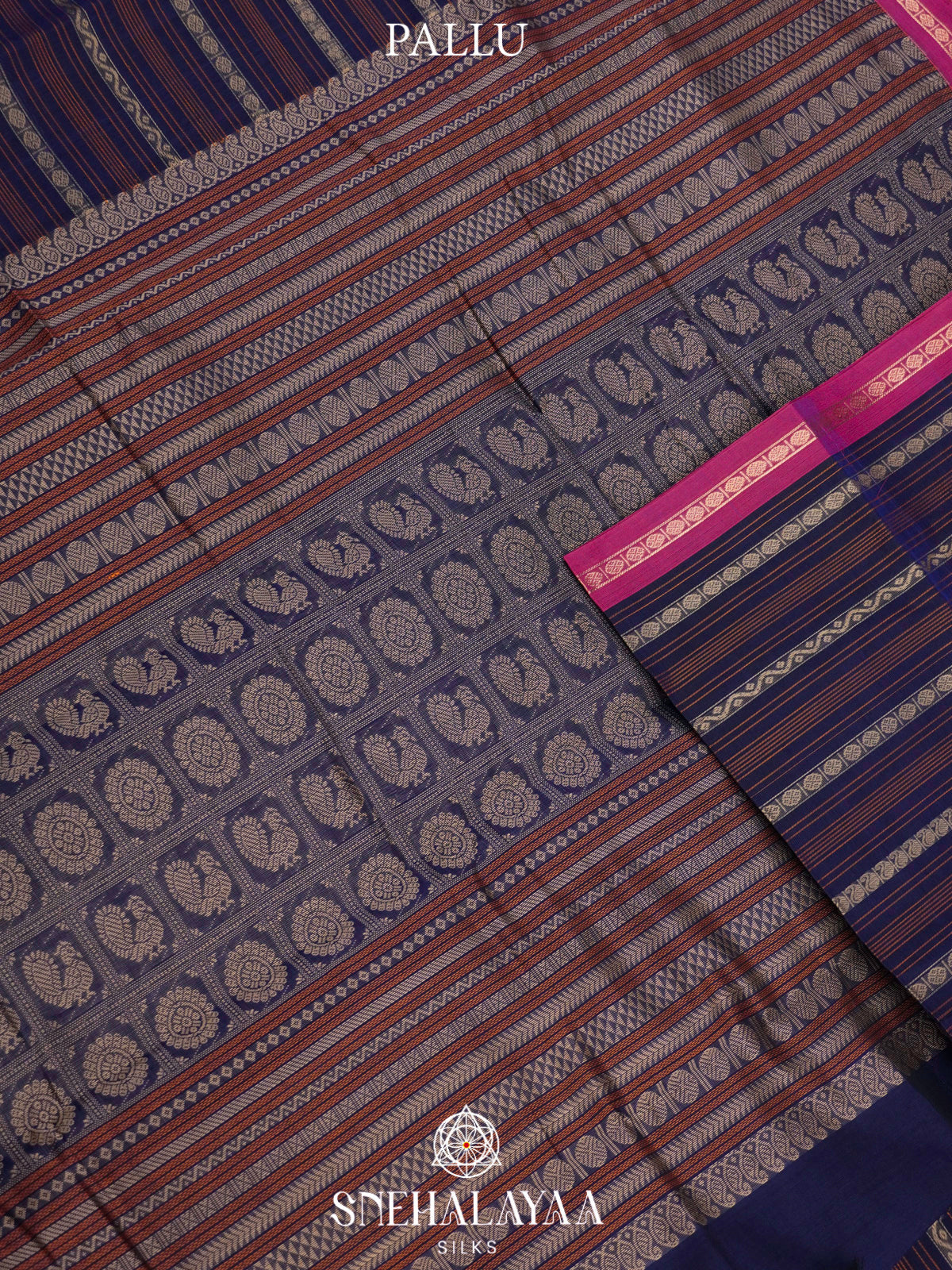 Purple  Kanchi Cotton Saree