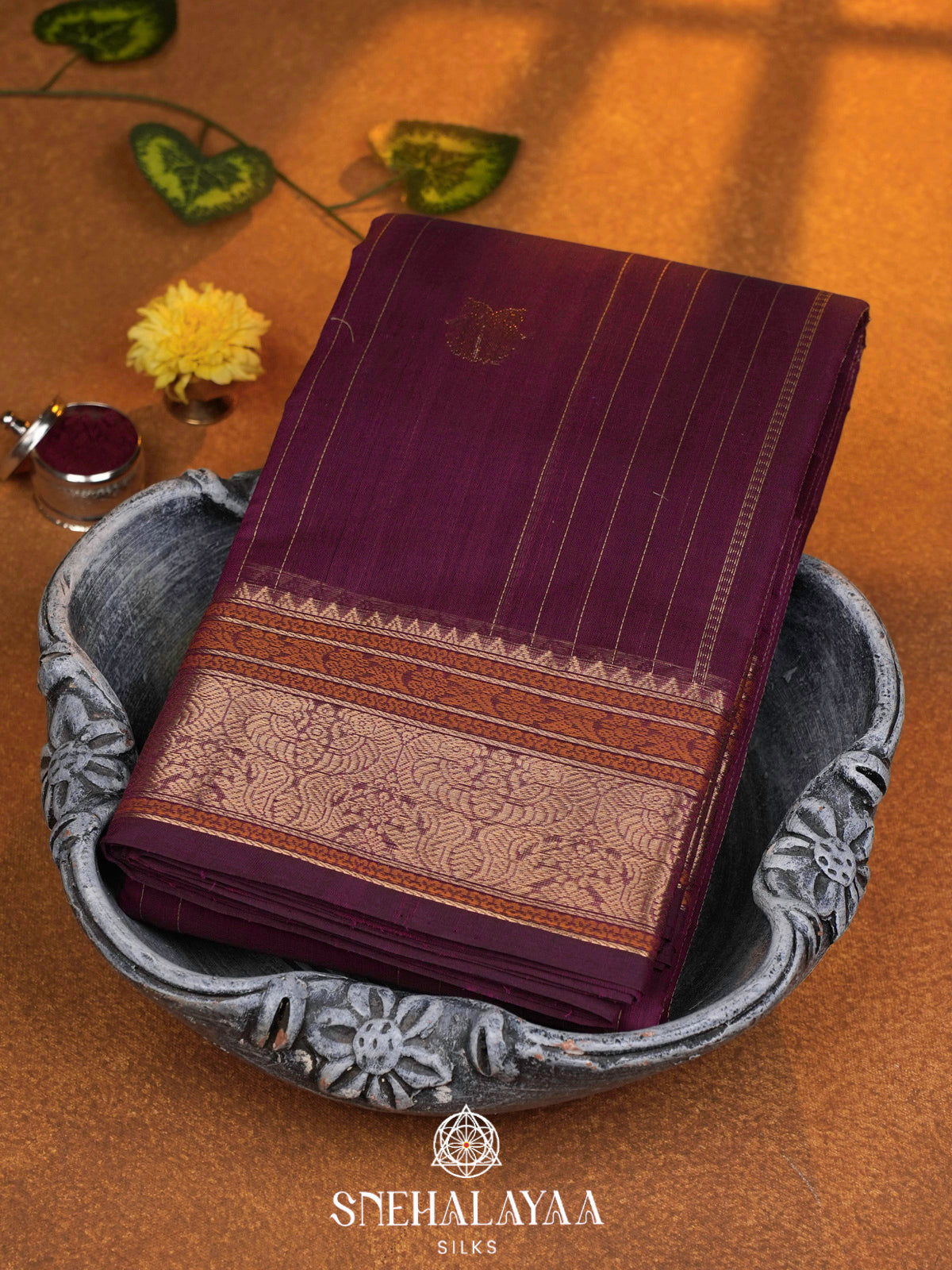 Magenta  Kanchi Cotton Saree