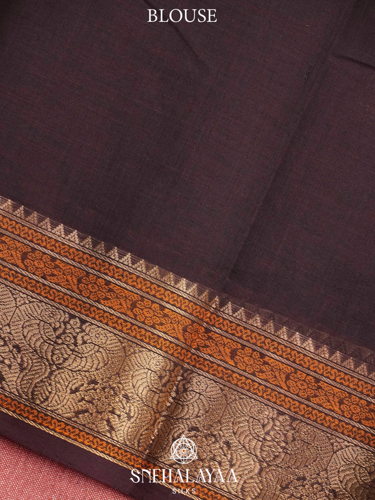 Coffee Brown  Kanchi Cotton Saree