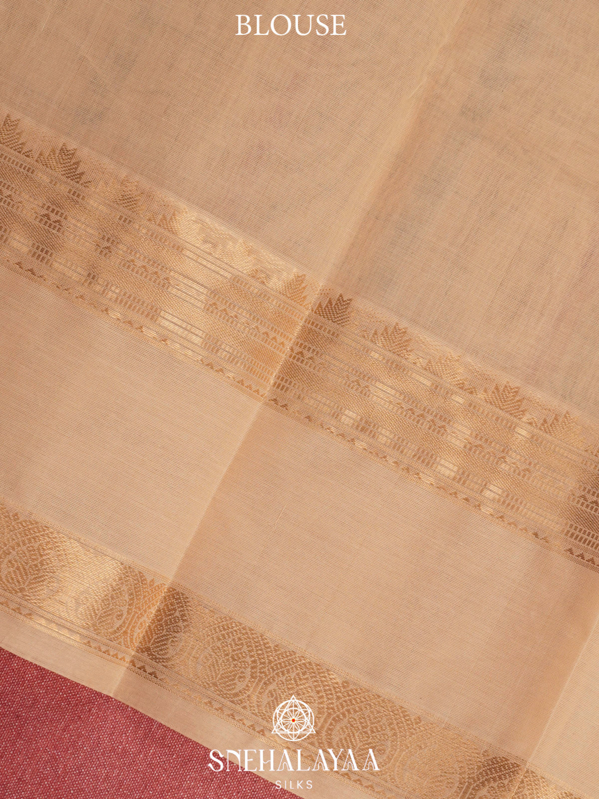 Cream  Kanchi Cotton Saree