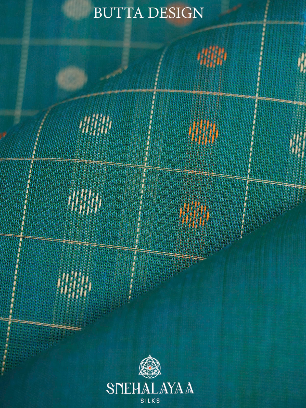 Teal Blue  Kanchi Cotton Saree