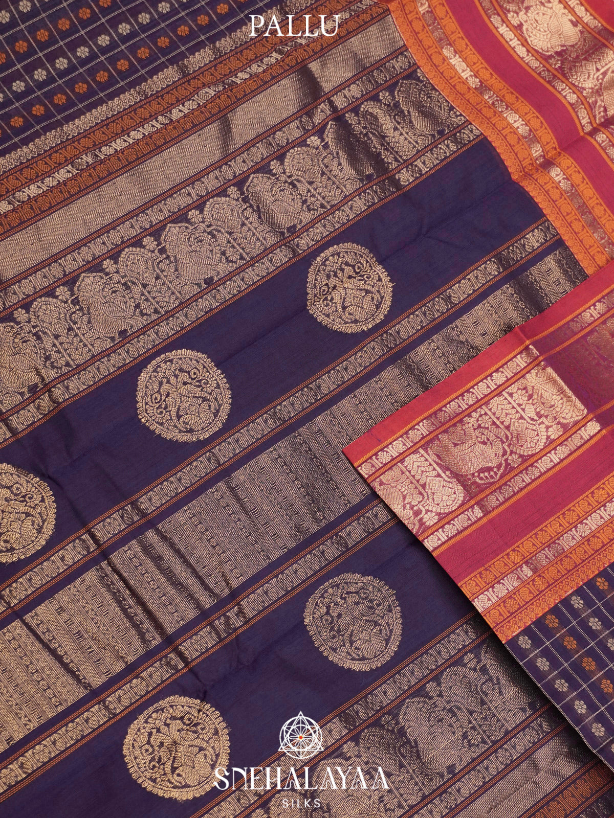 Purple  Kanchi Cotton Saree