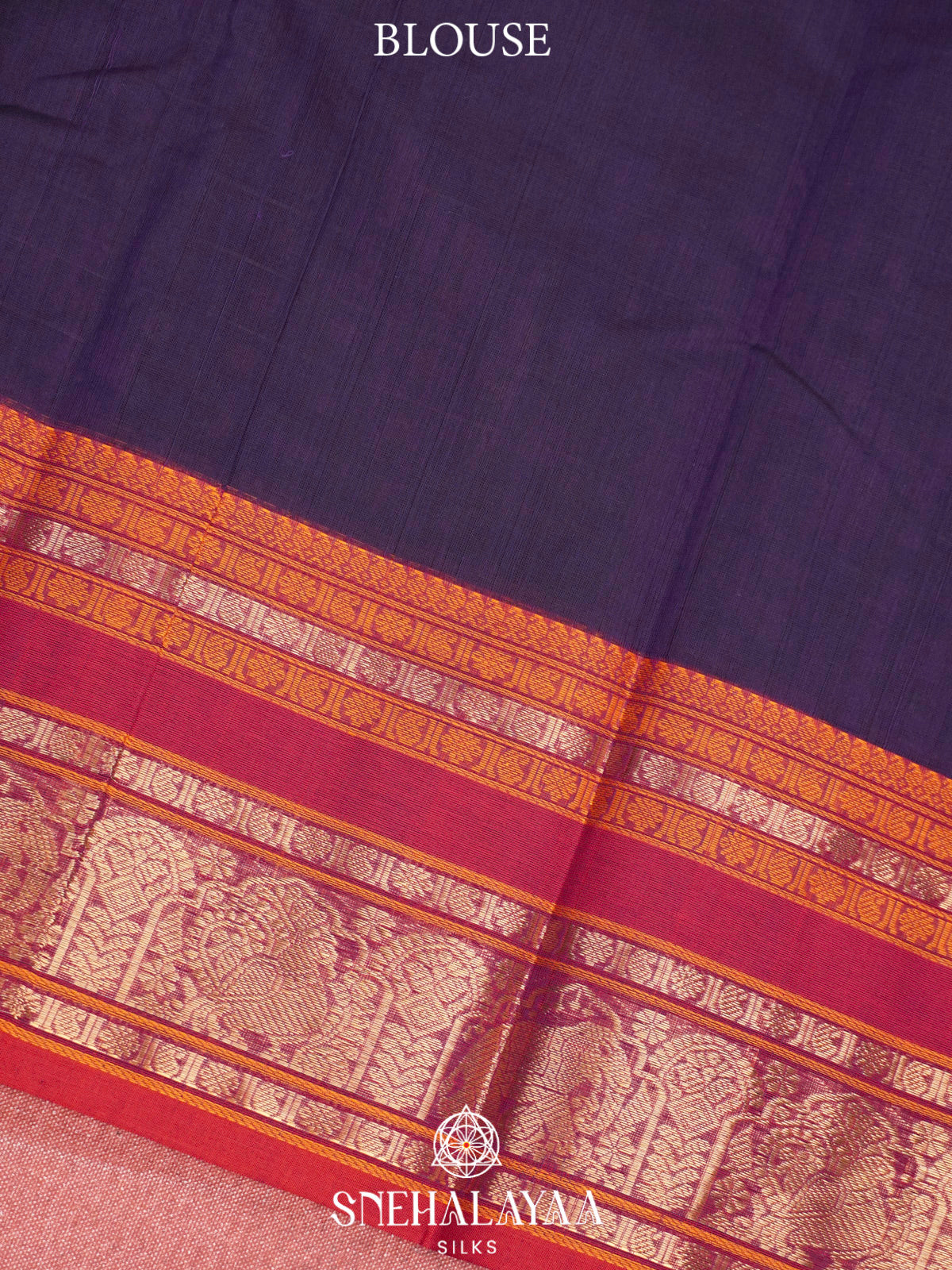 Purple  Kanchi Cotton Saree