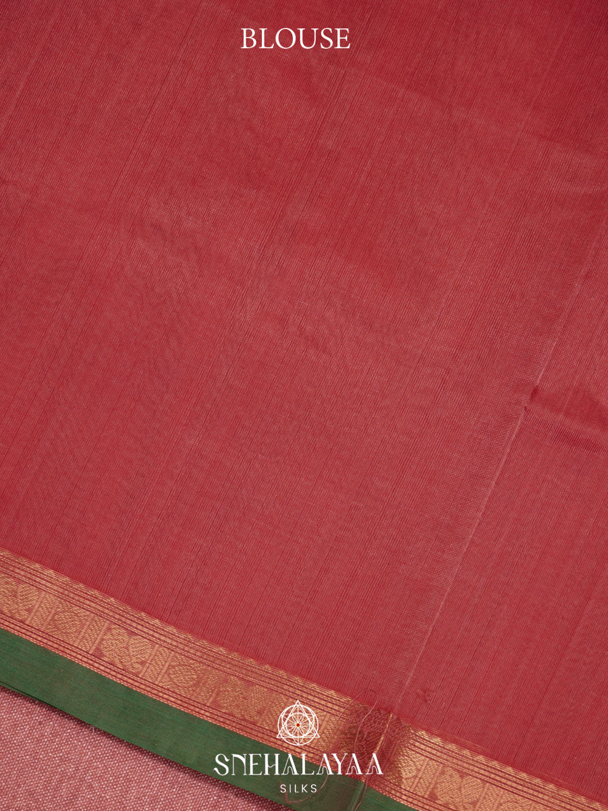 Pink Kanchi Silk Cotton Saree with Contrast Green Border