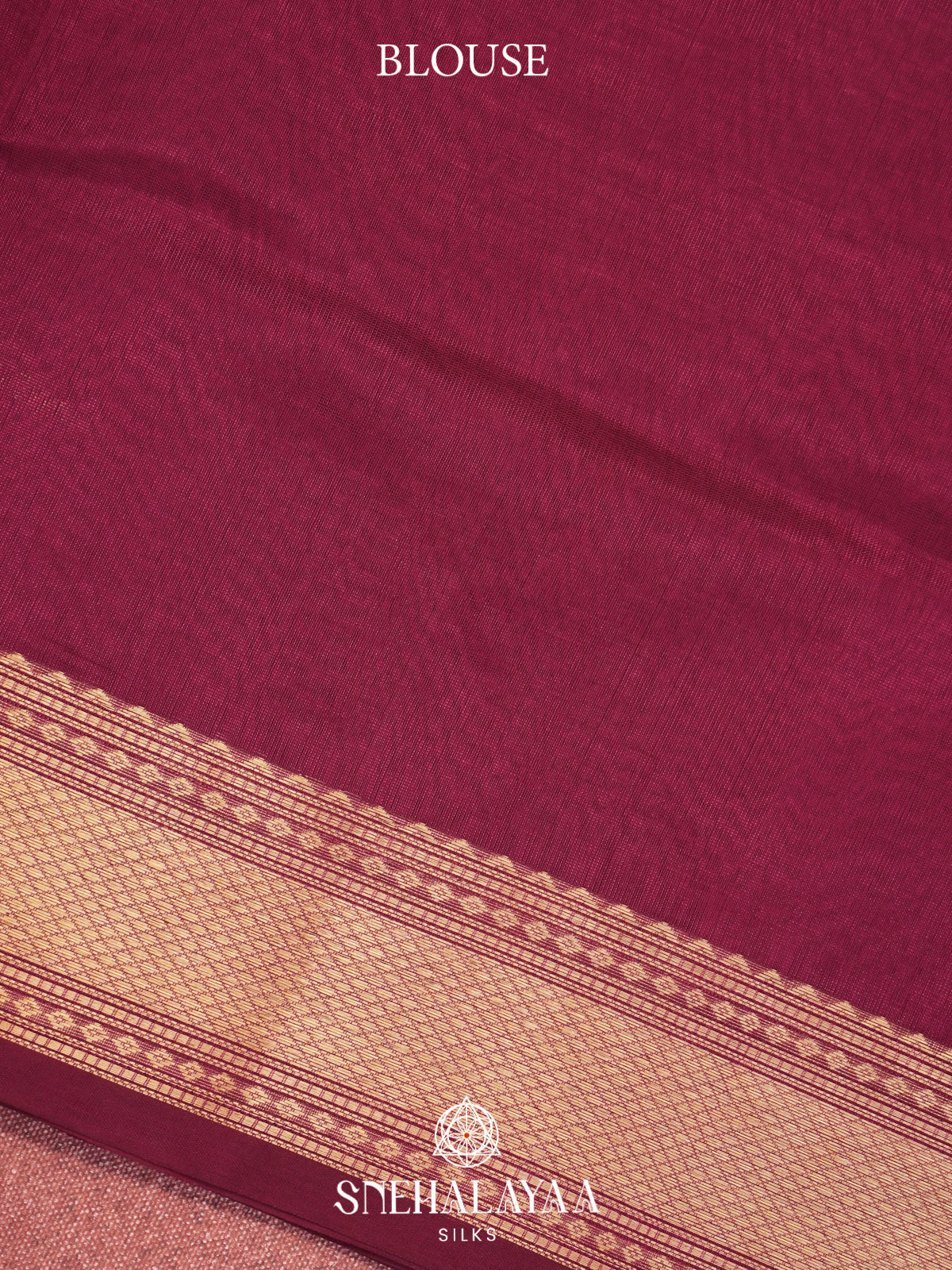 Wine Red Kanchi Silk Cotton Saree with Traditional Parrot Pallu