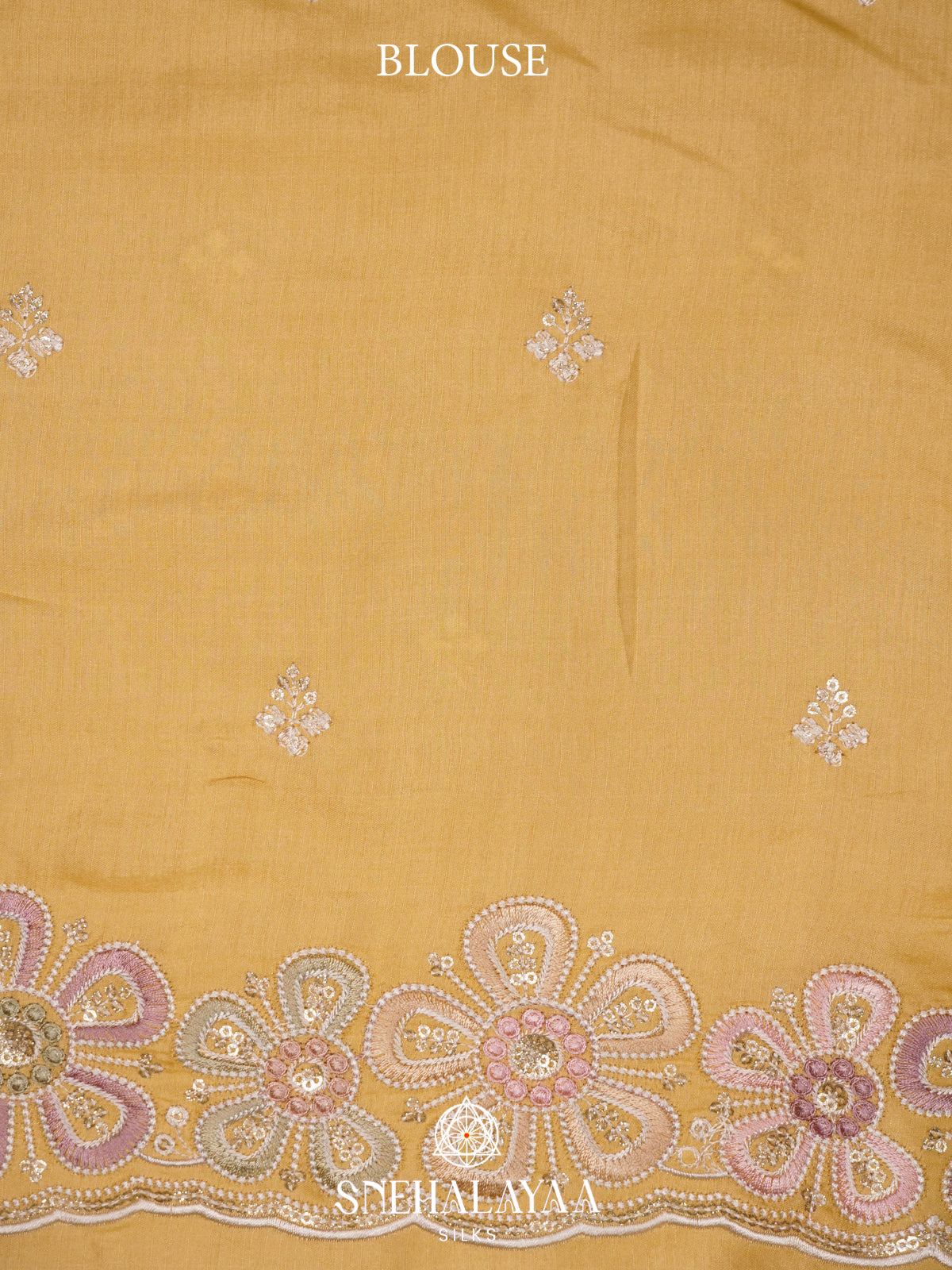 Yellow Raw Silk Saree