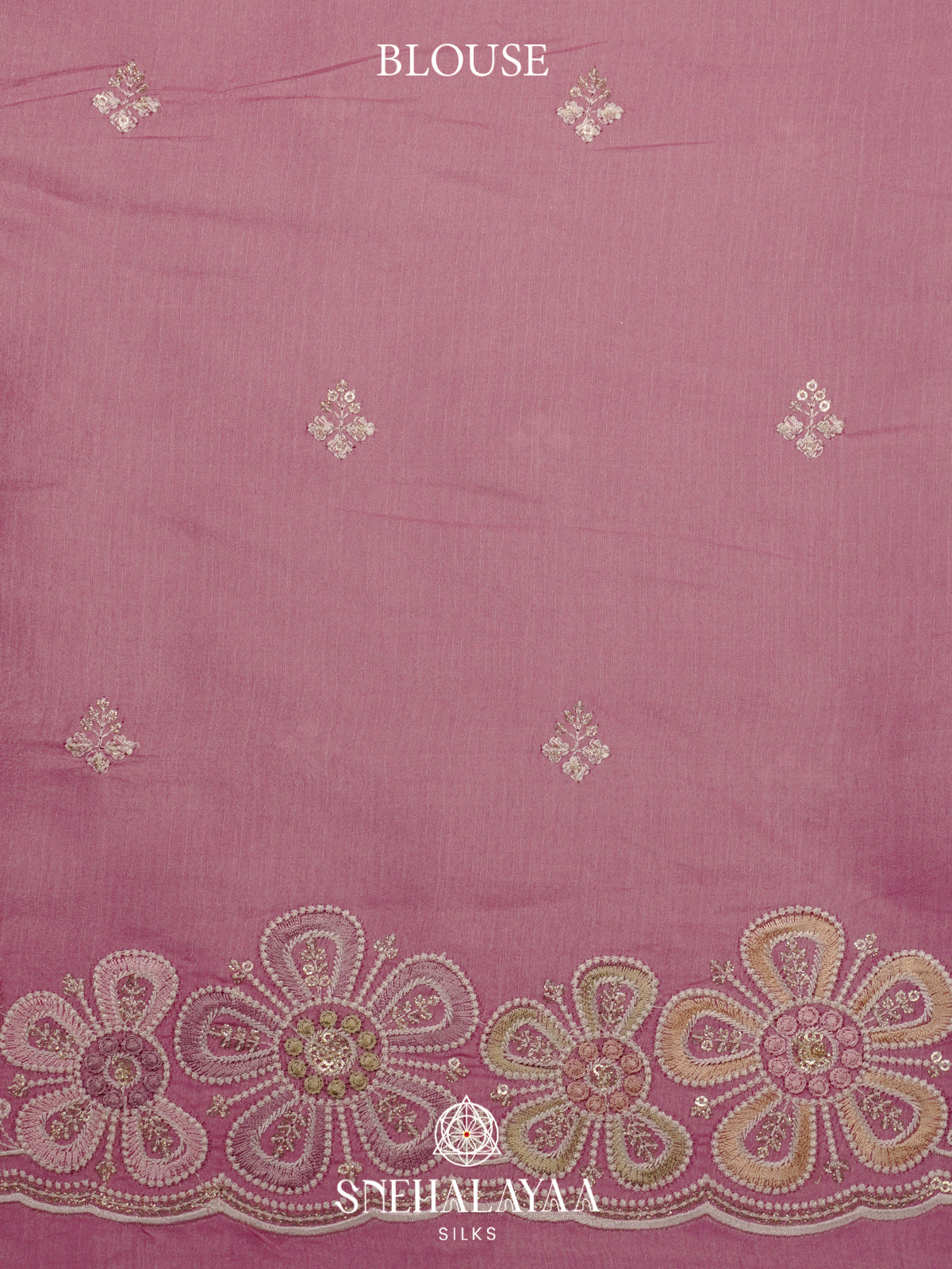 Pink Raw Silk Saree