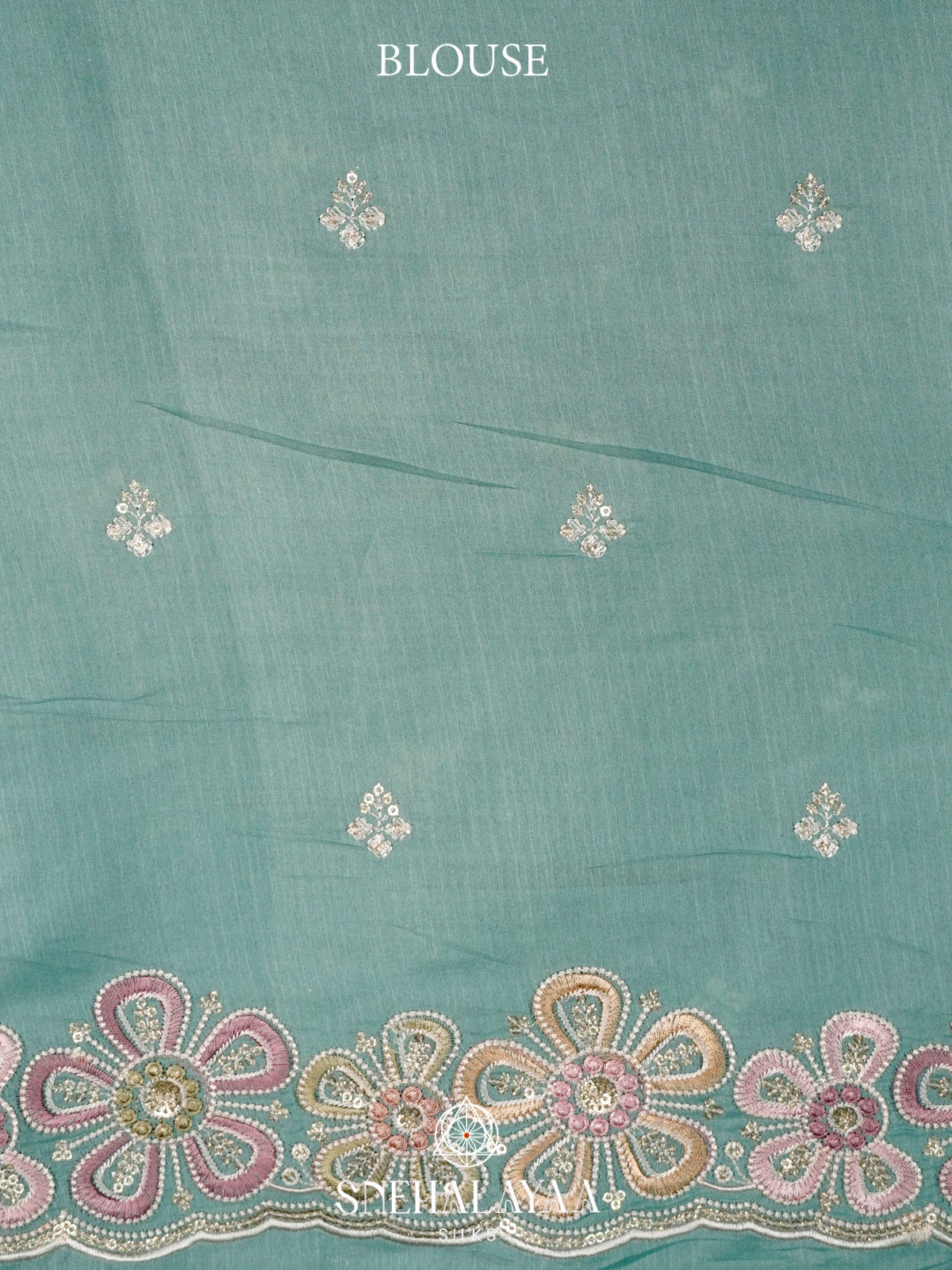 Blue Raw Silk Saree