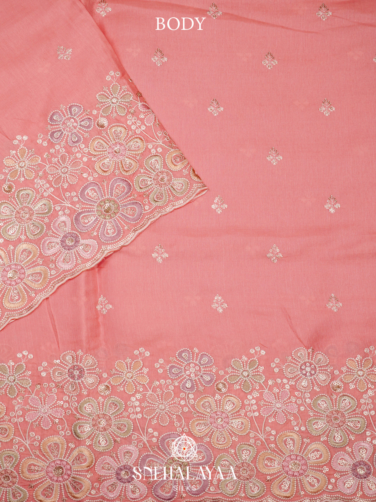 Pink Raw Silk Saree