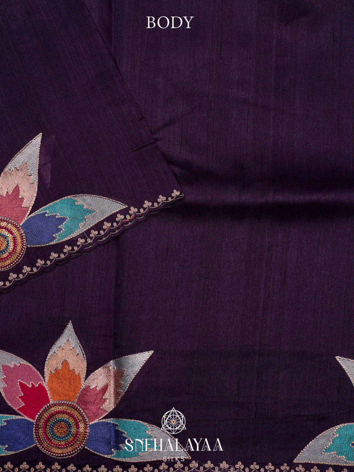 Purple Raw Silk Saree