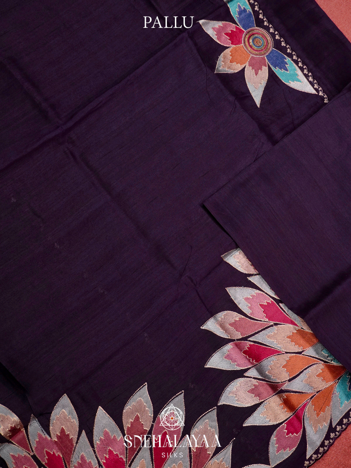 Purple Raw Silk Saree