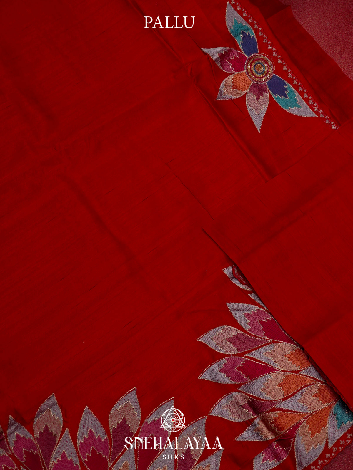Red Raw Silk Saree