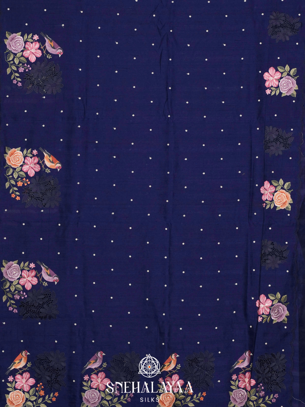 Blue Raw Silk Saree