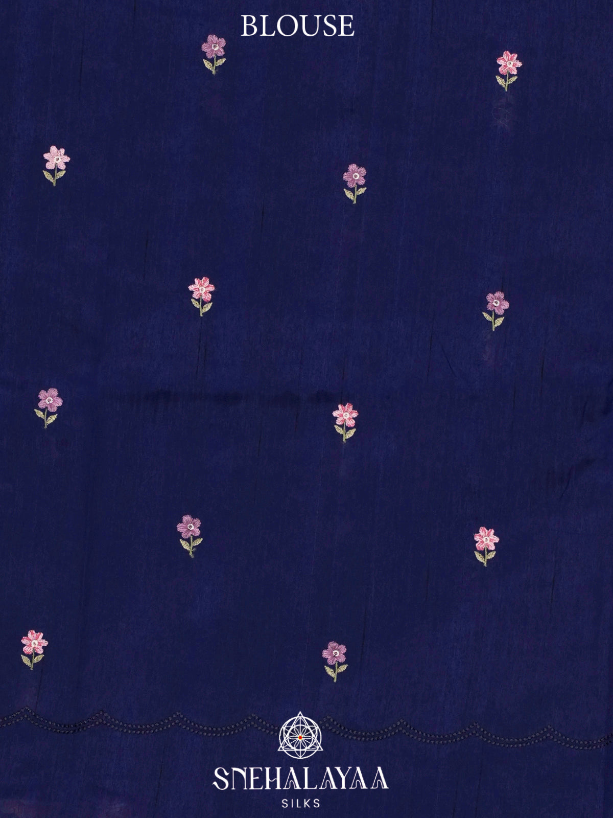 Blue Raw Silk Saree