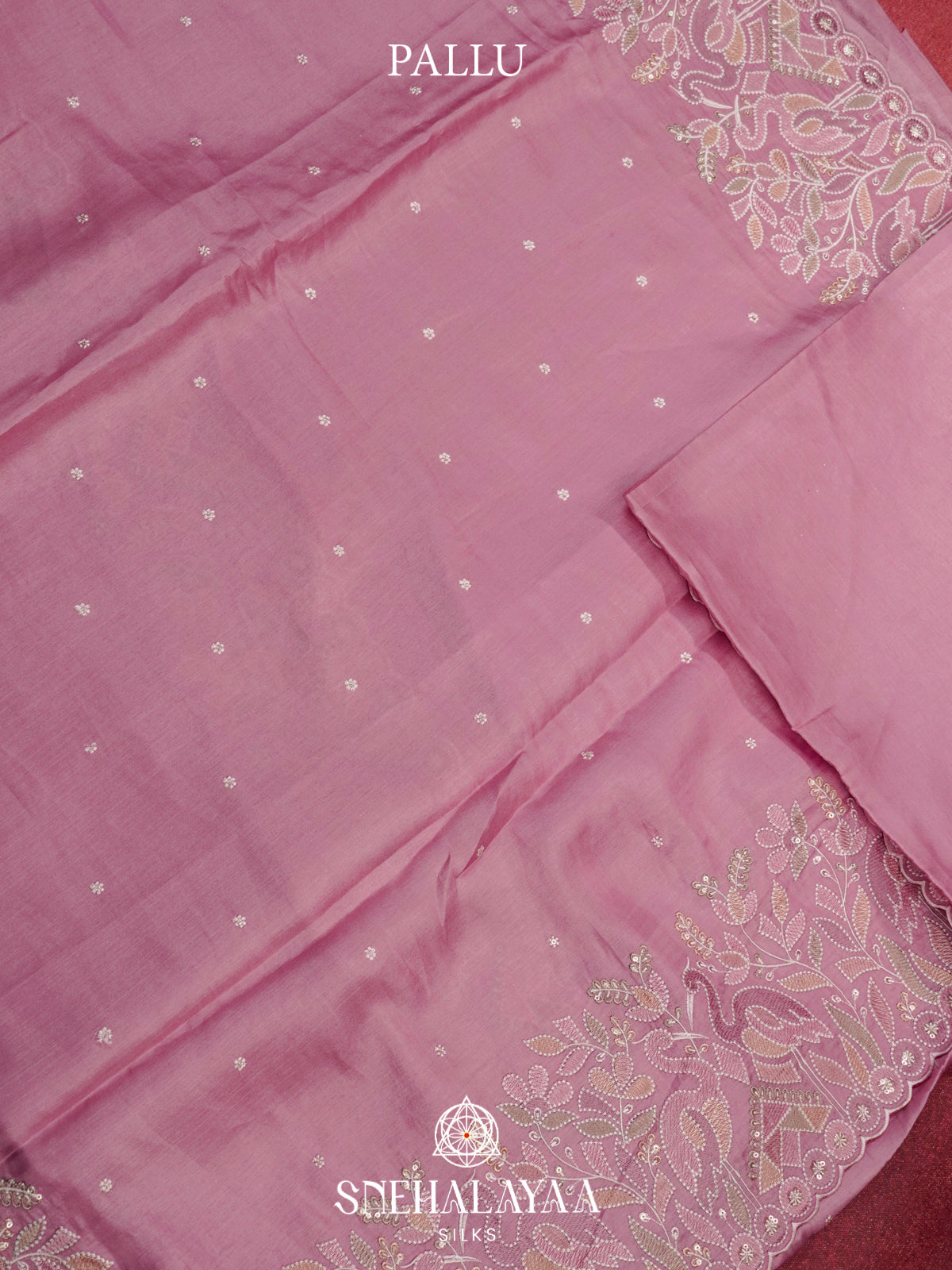 Pink Raw Silk Saree