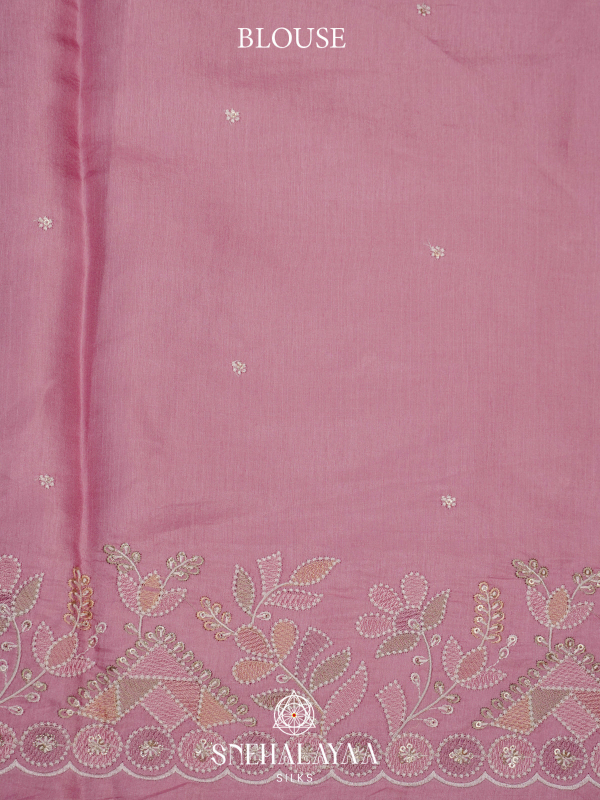 Pink Raw Silk Saree