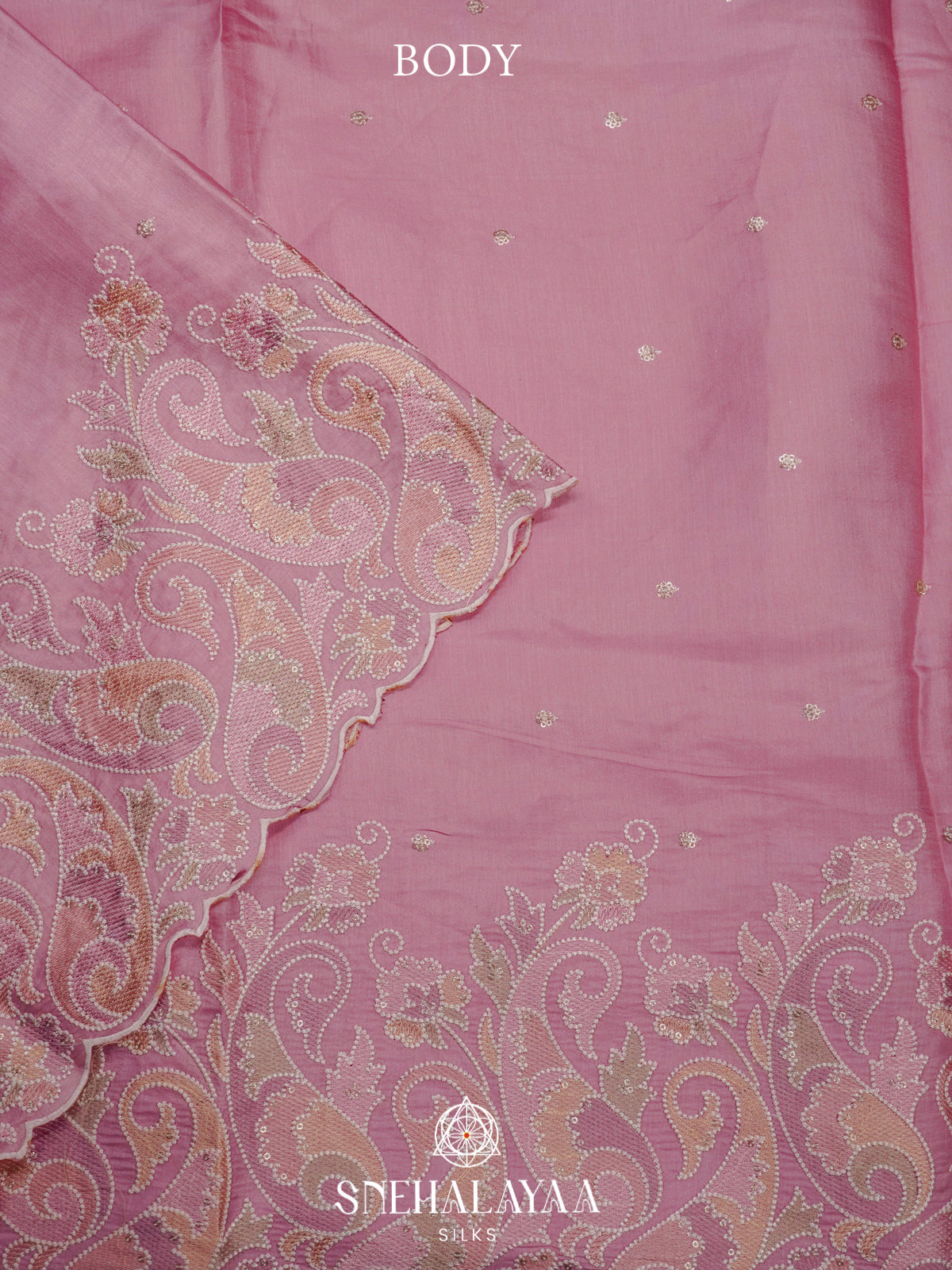Pink Raw Silk Saree