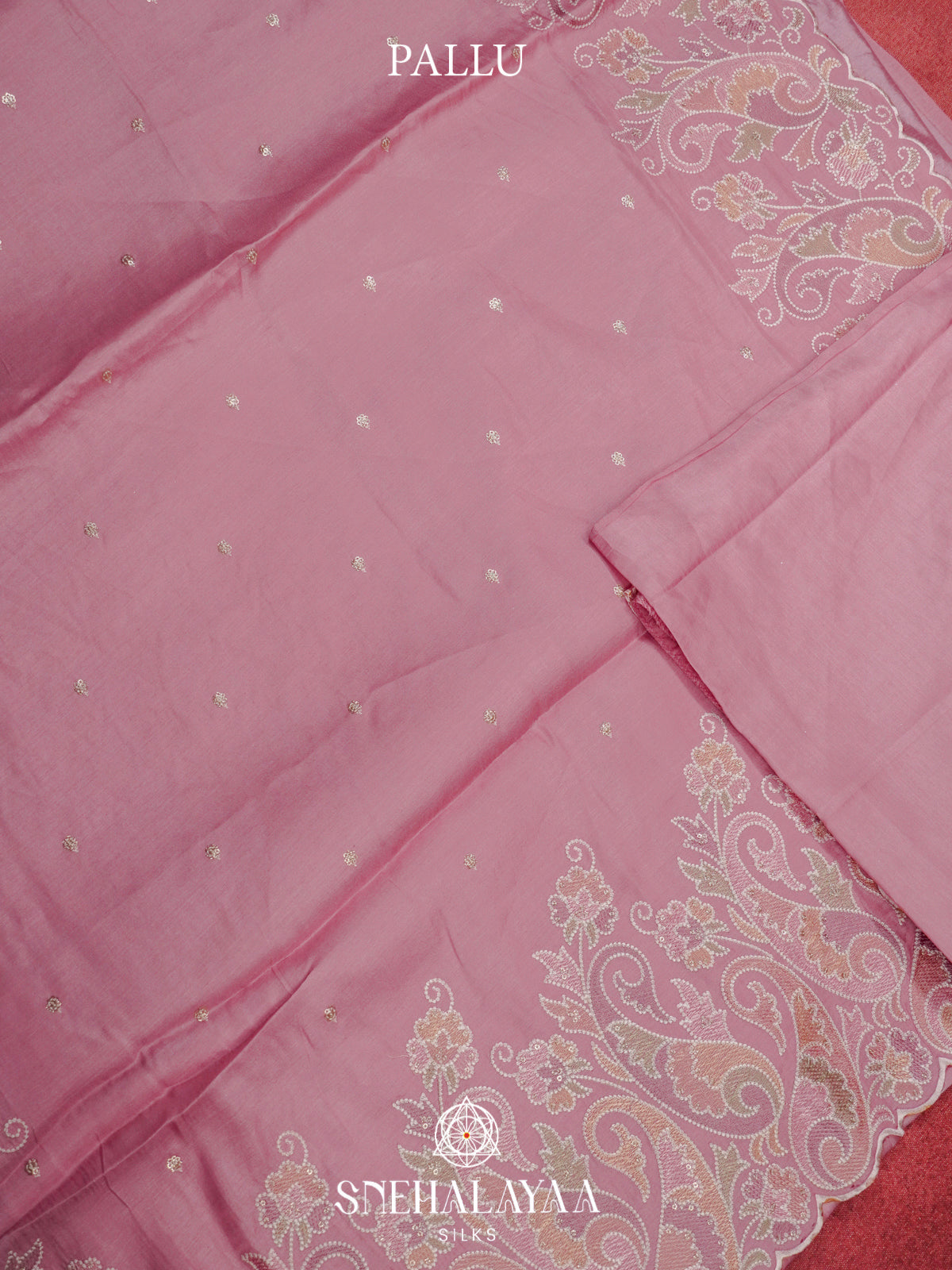 Pink Raw Silk Saree