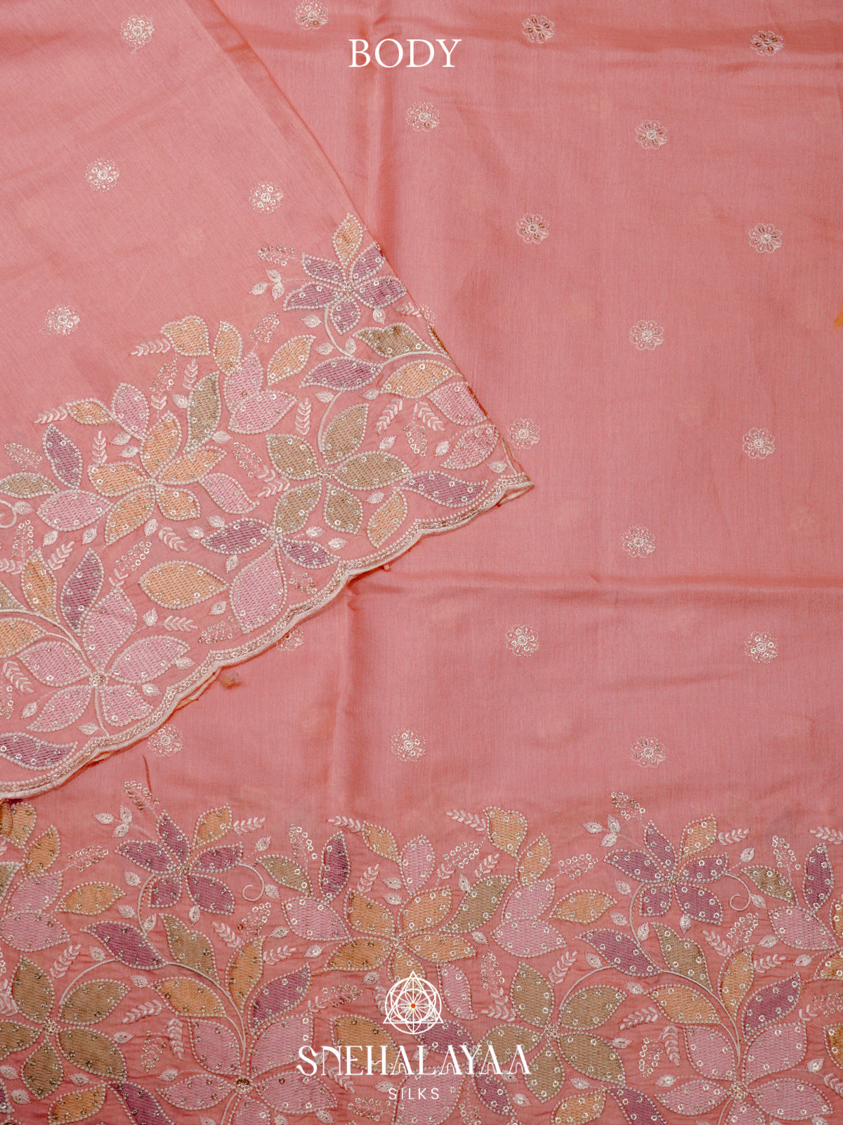 Pink Raw Silk Saree