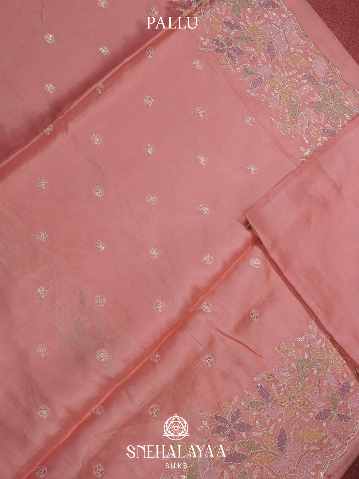 Pink Raw Silk Saree
