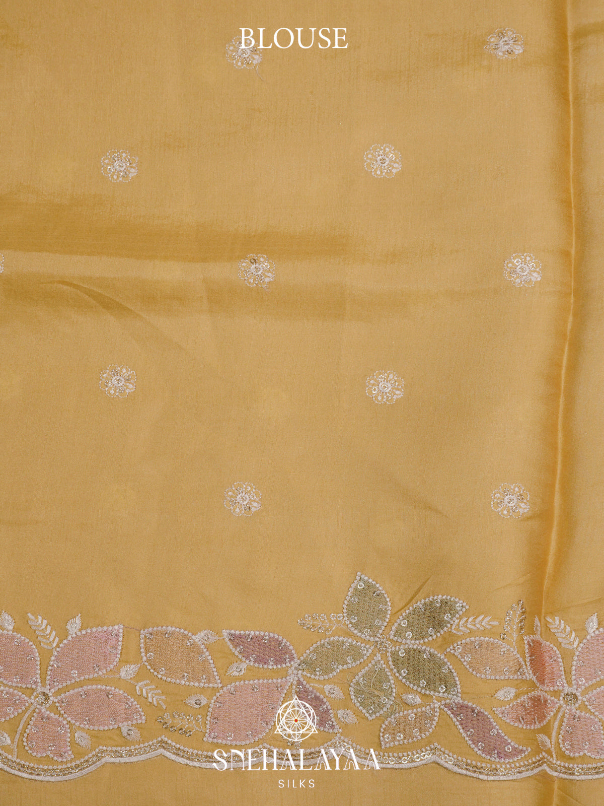 Yellow Raw Silk Saree