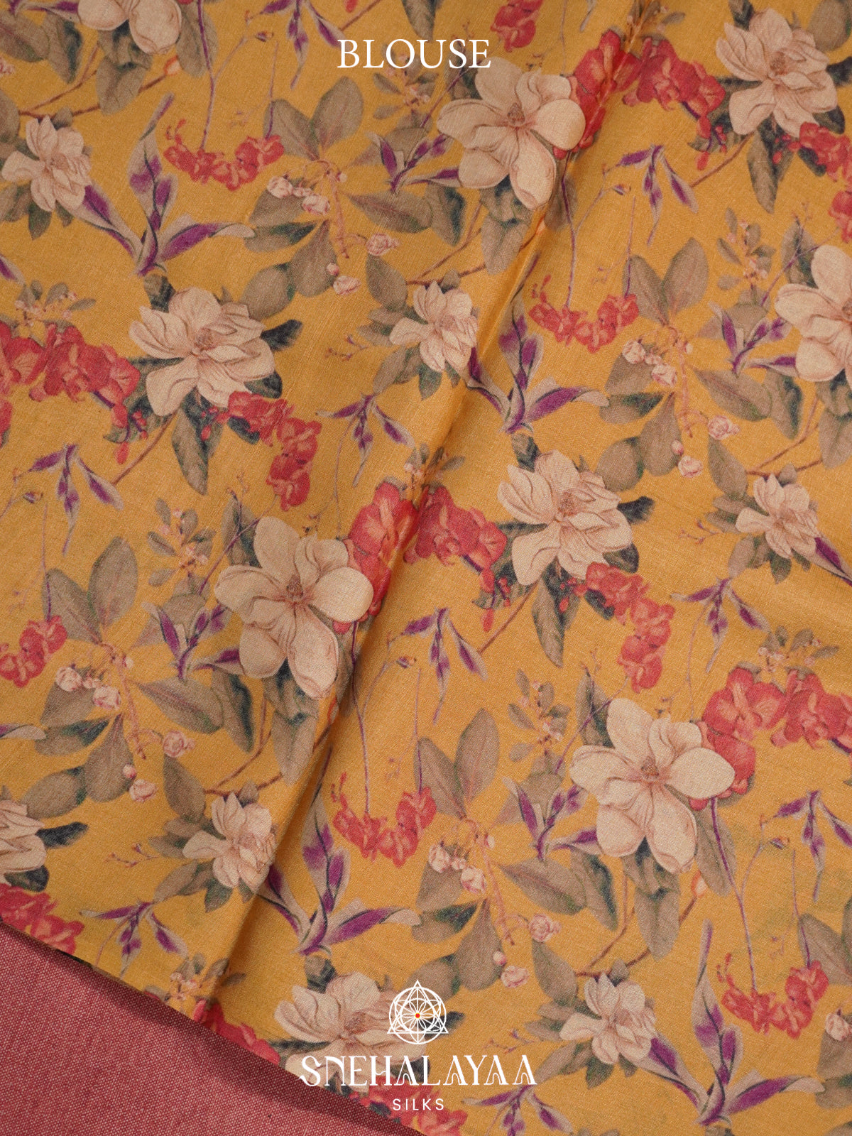 Yellow Tussar Saree