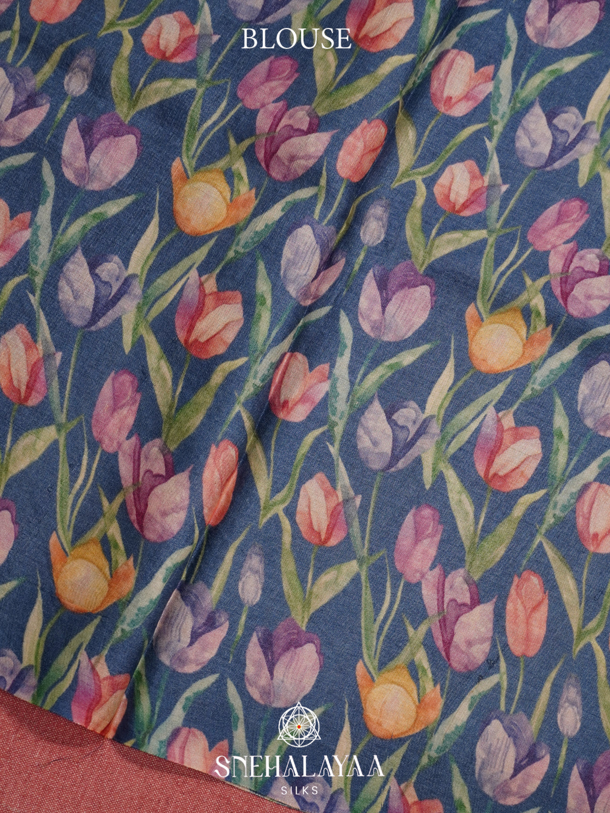 Blue Tussar Saree