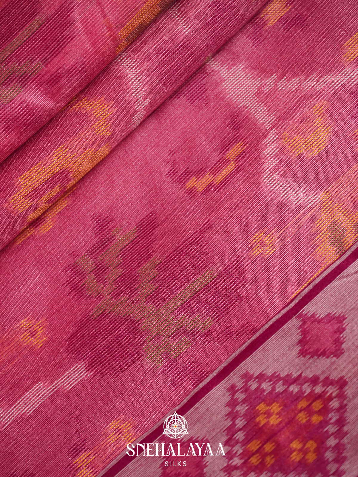 Pink Raw Silk Saree