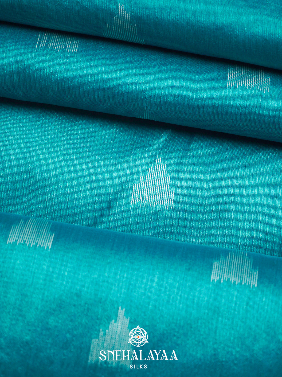 Sky Blue Tussar Saree