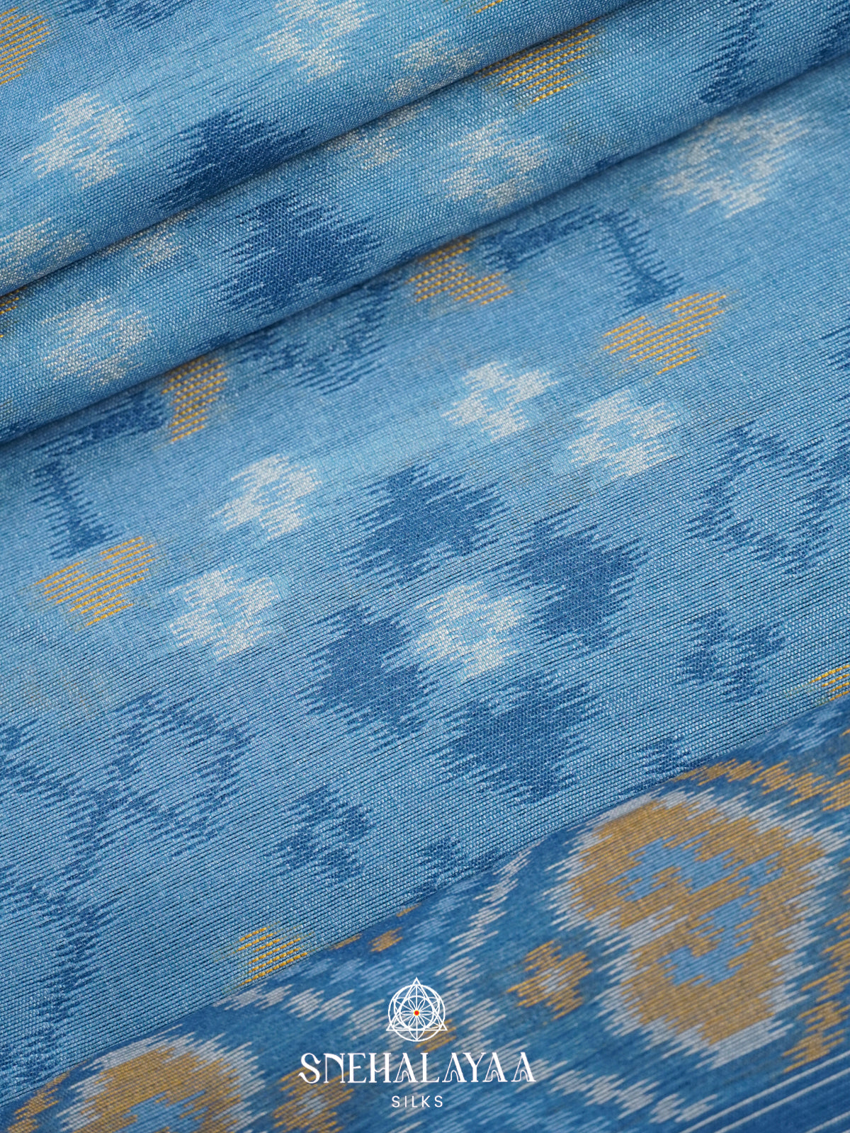 Blue Raw Silk Saree
