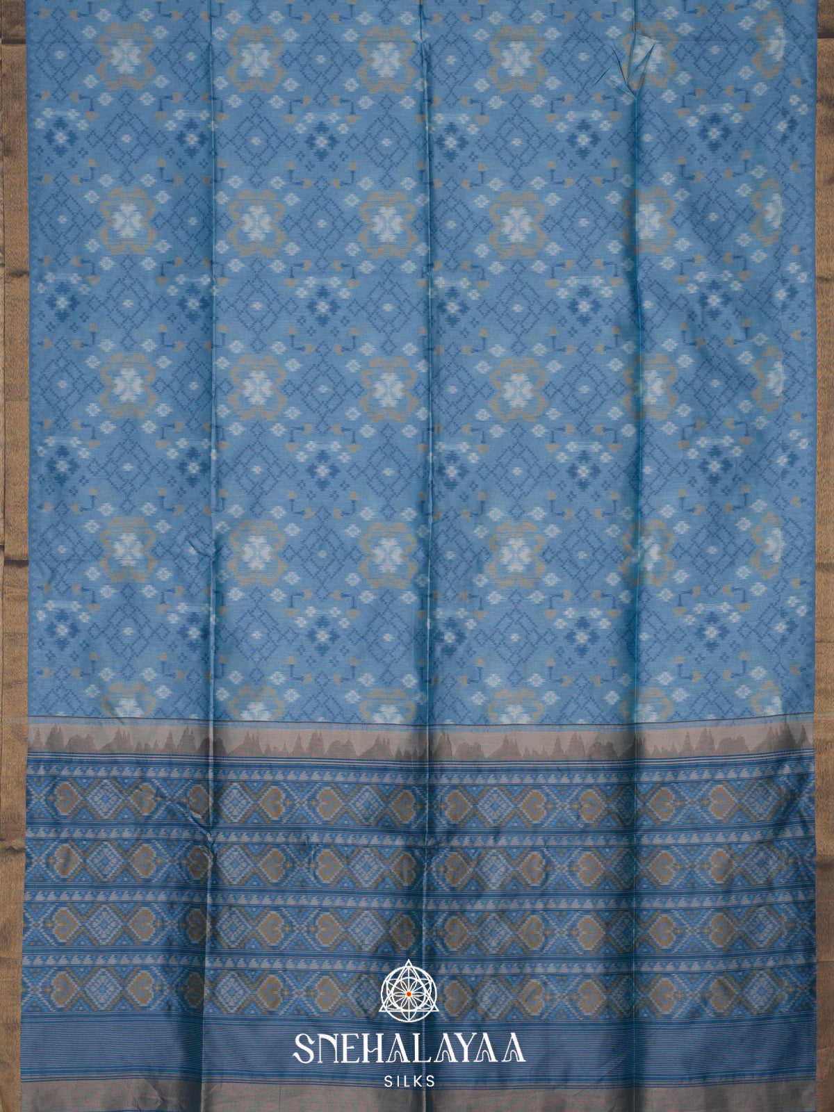 Blue Raw Silk Saree