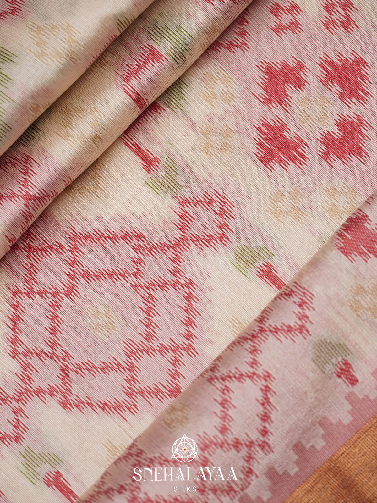 Off White Raw Silk Saree
