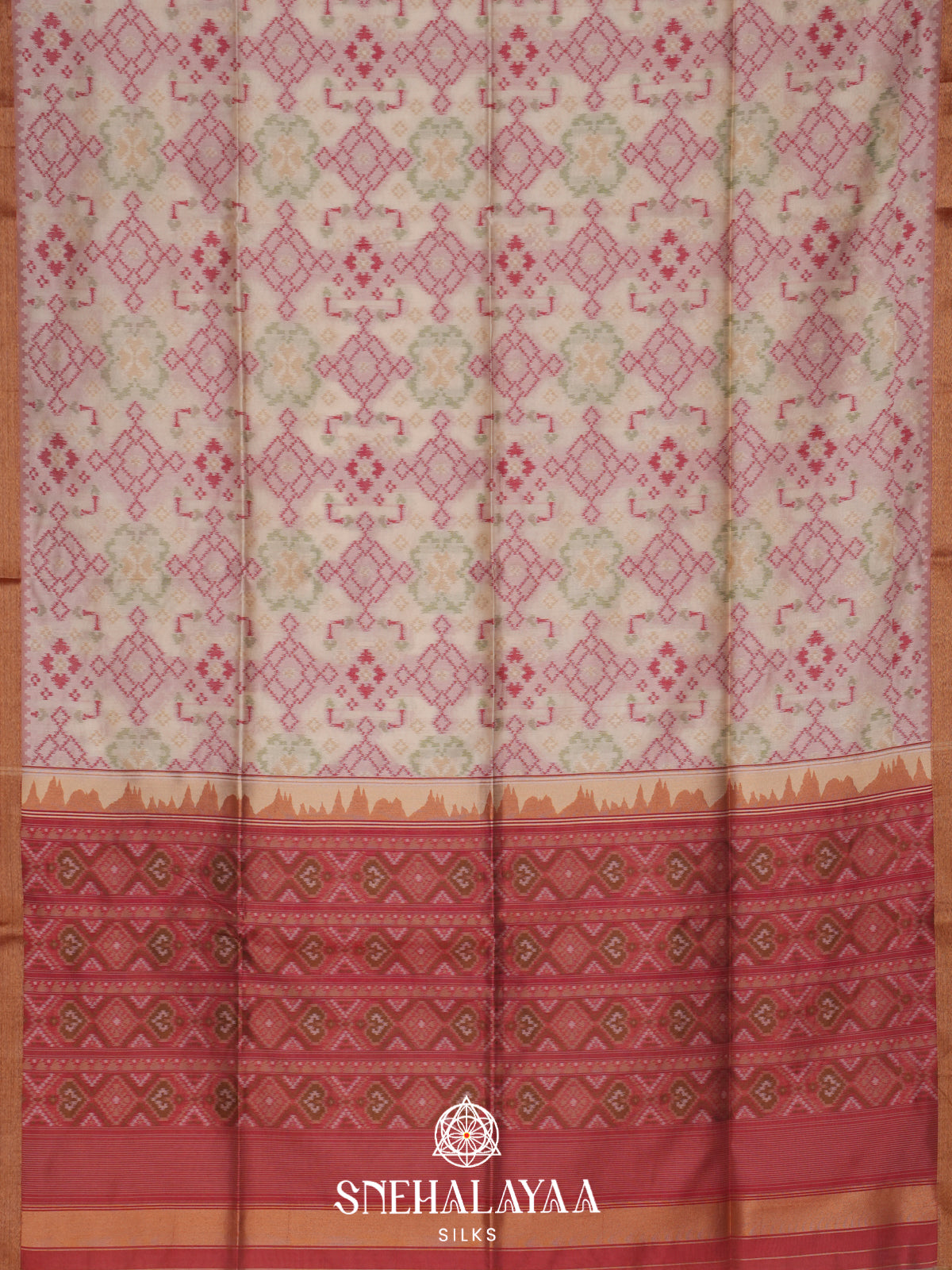 Off White Raw Silk Saree