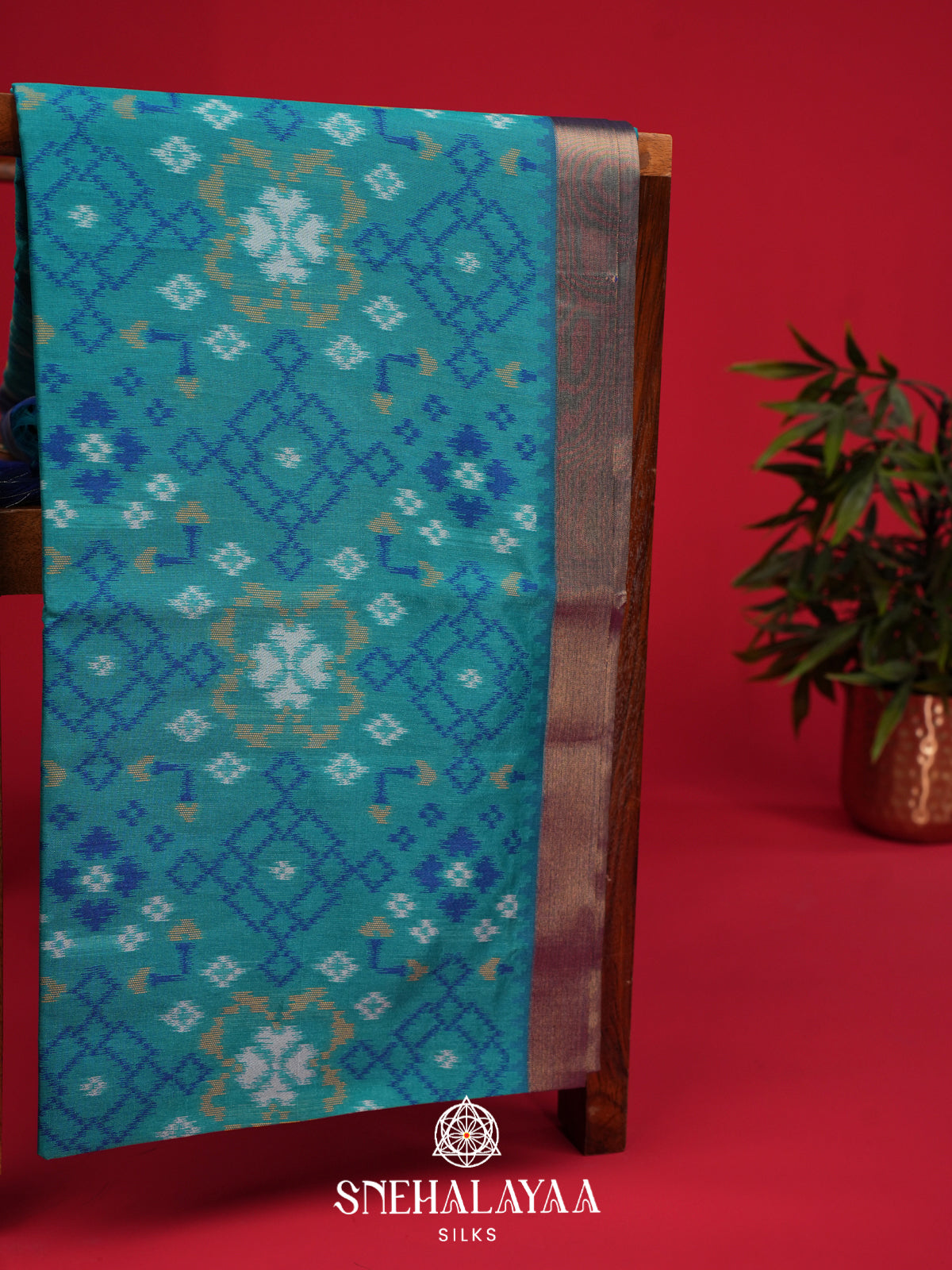 Blue Raw Silk Saree