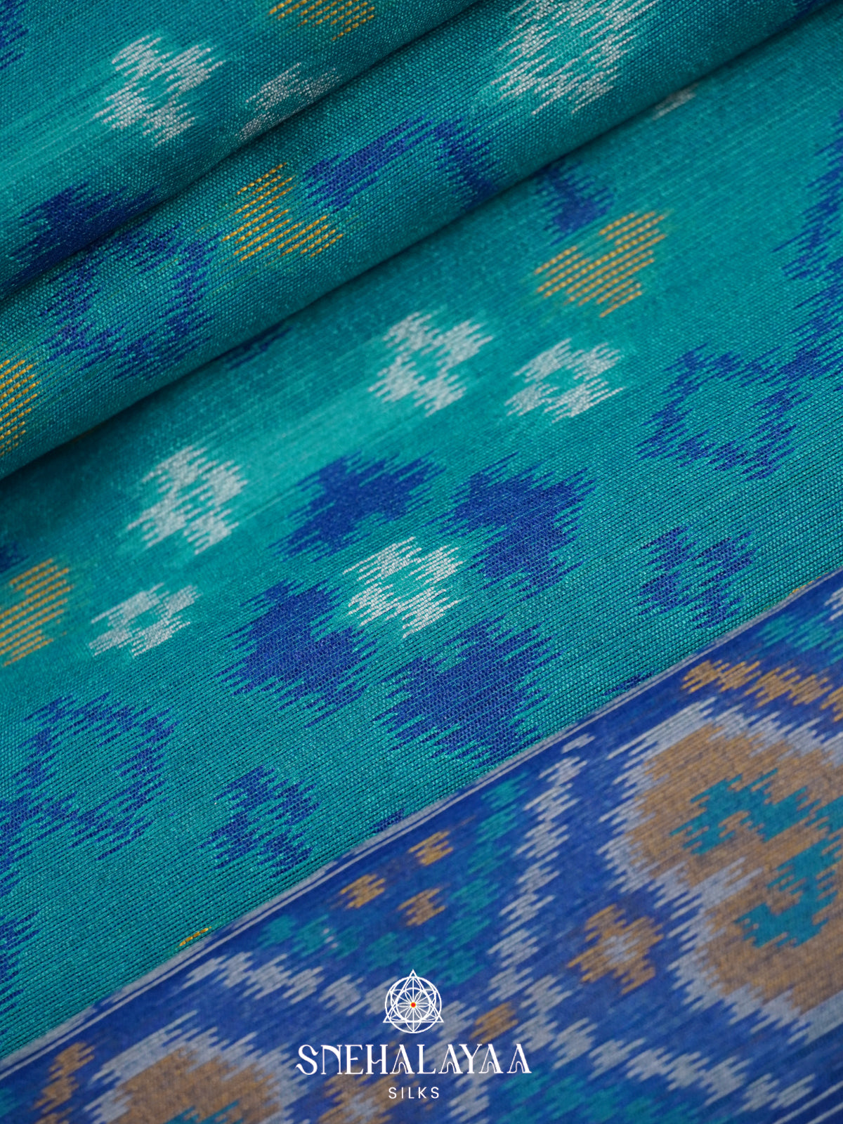Blue Raw Silk Saree