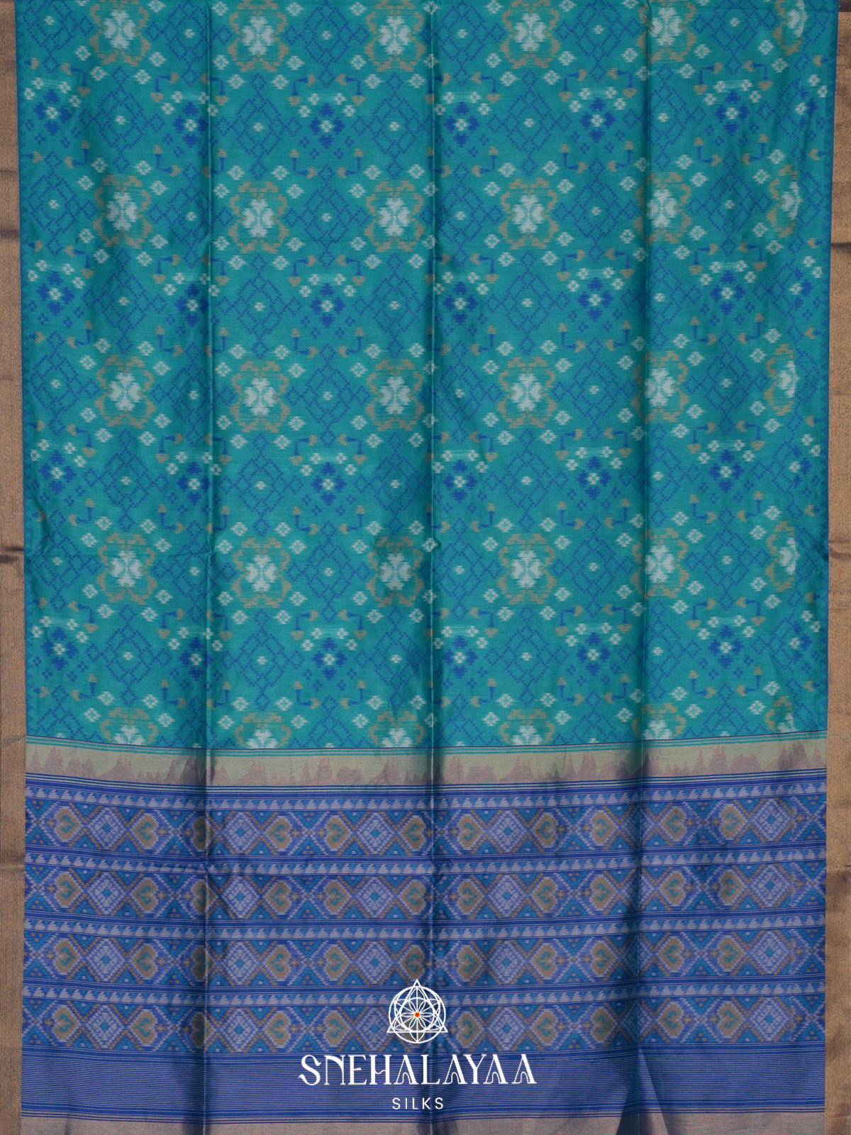 Blue Raw Silk Saree
