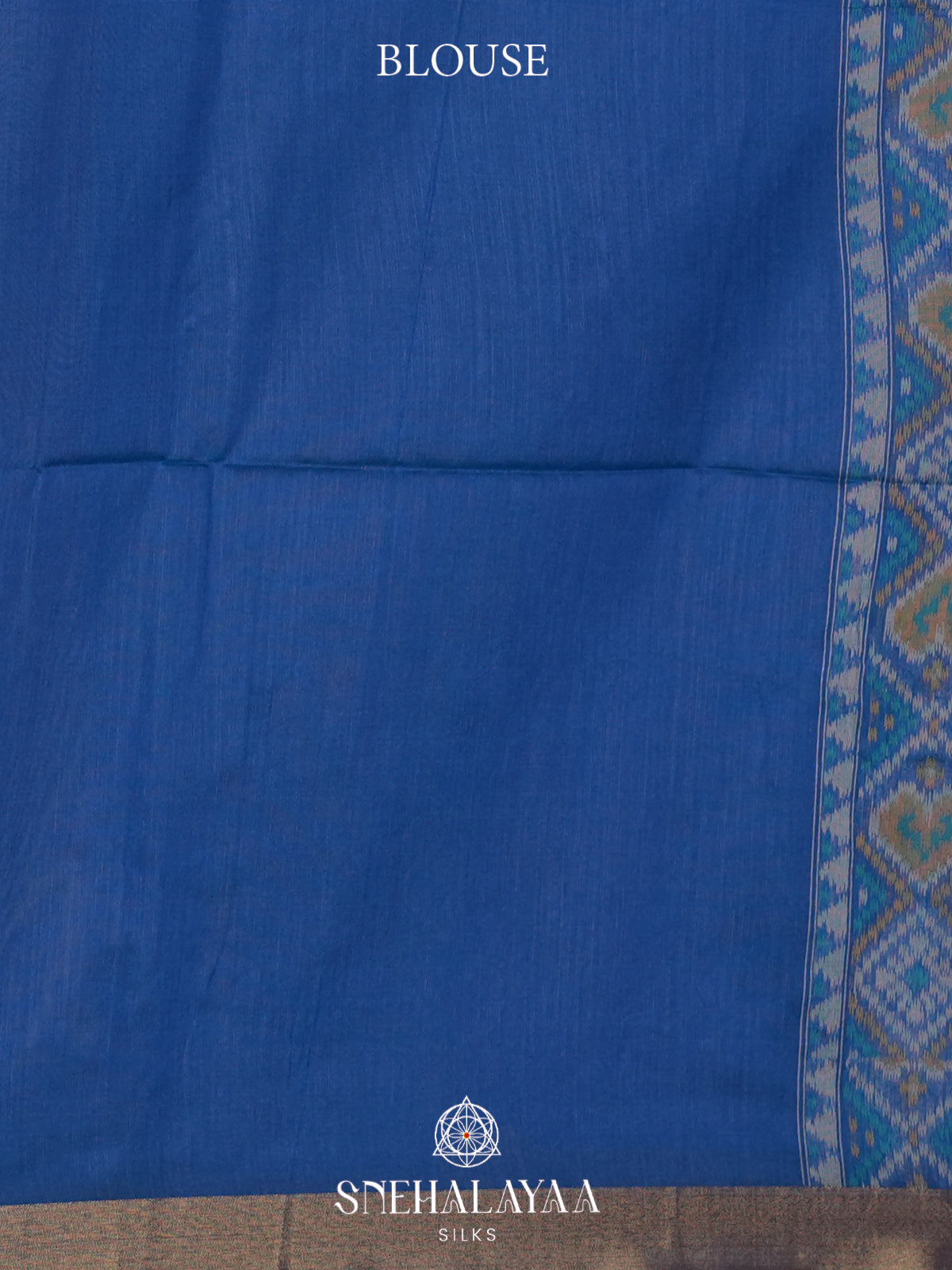 Blue Raw Silk Saree