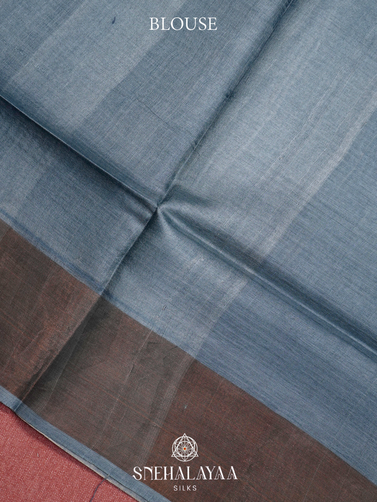 Blue  Tussar Saree