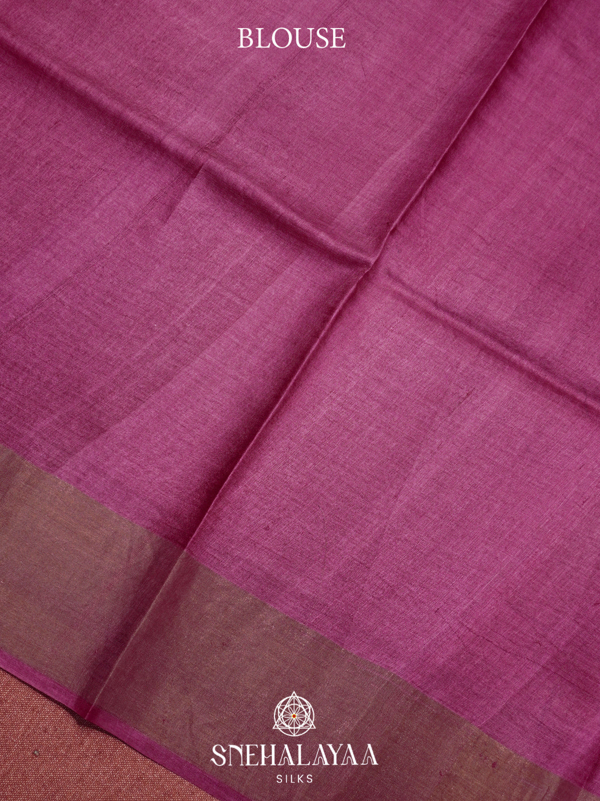 Magenta  Tussar Saree