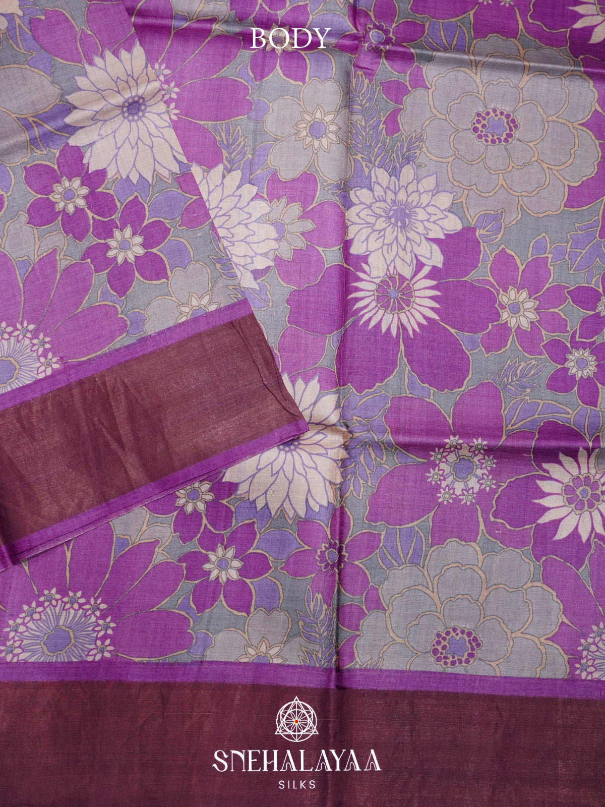 Pueple  Tussar Saree