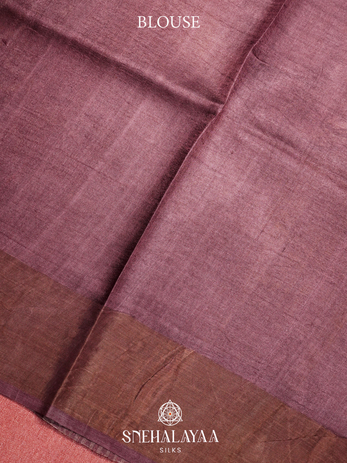 Mustard Yellow  Tussar Saree