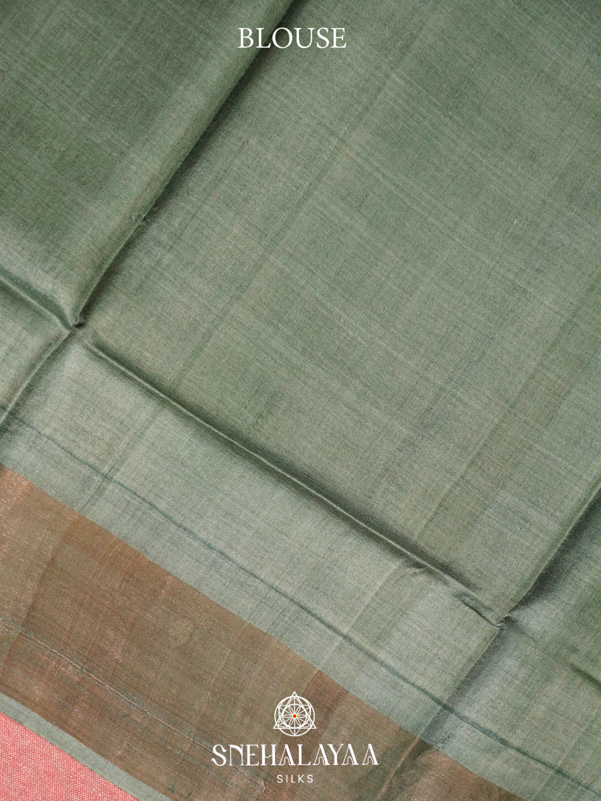 Sage Green  Tussar Saree