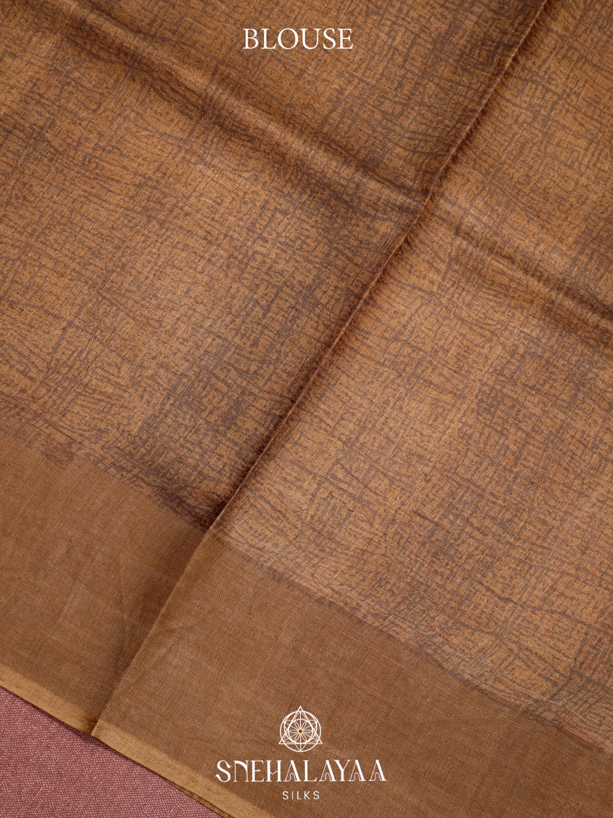 Brown  Tussar Saree