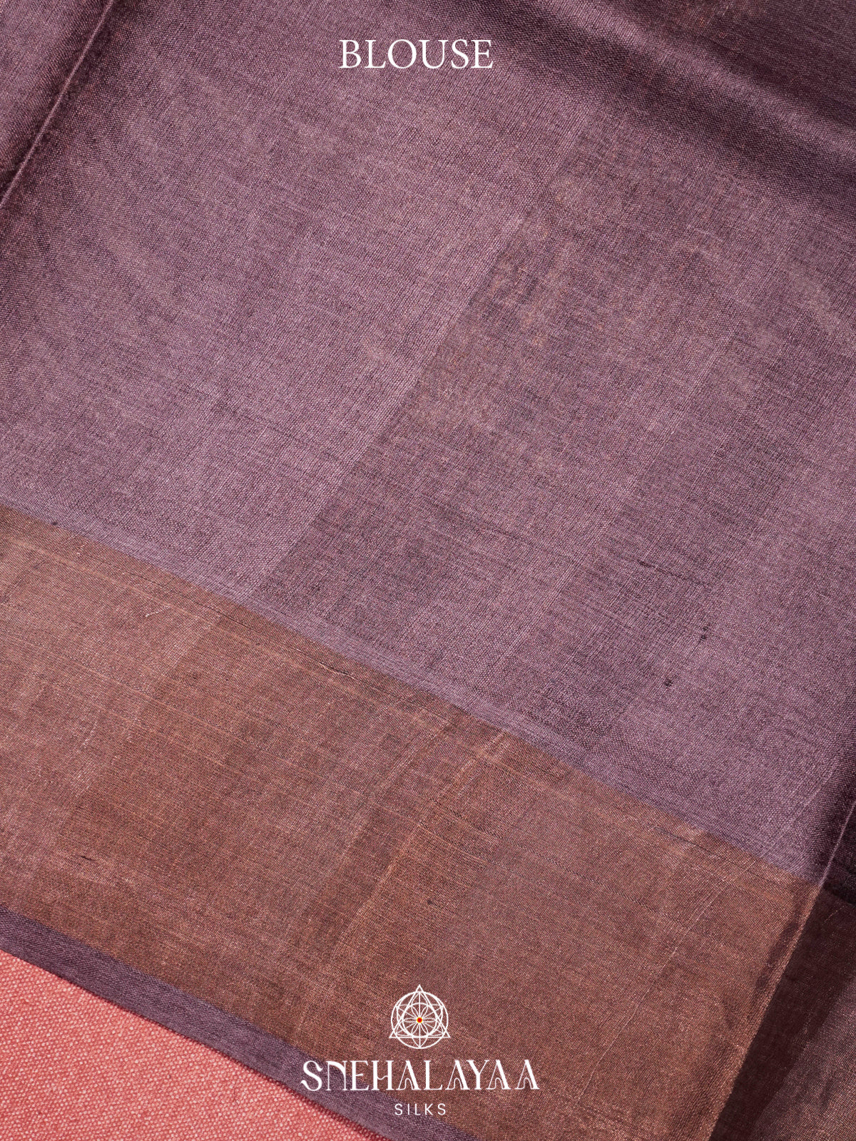 Purple  Tussar Saree